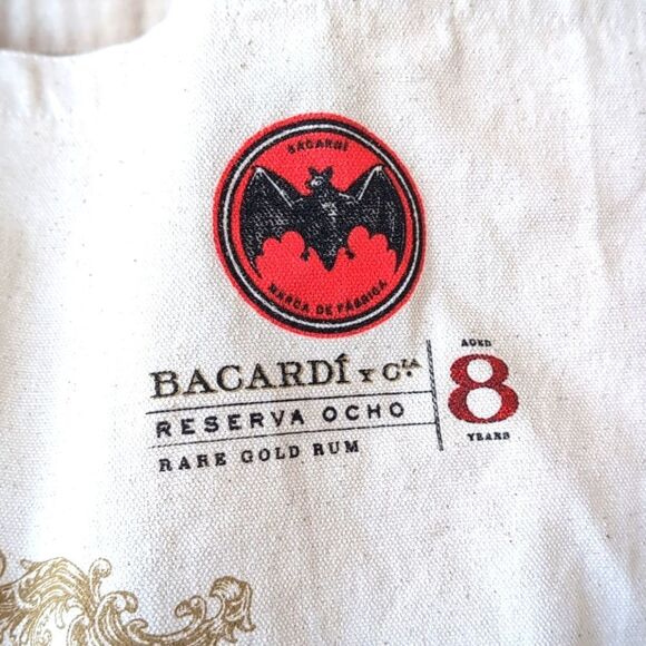 Rare Bacardi Reserva Rum Promotional Reusable Canvas Tote - Picture 4 of 12